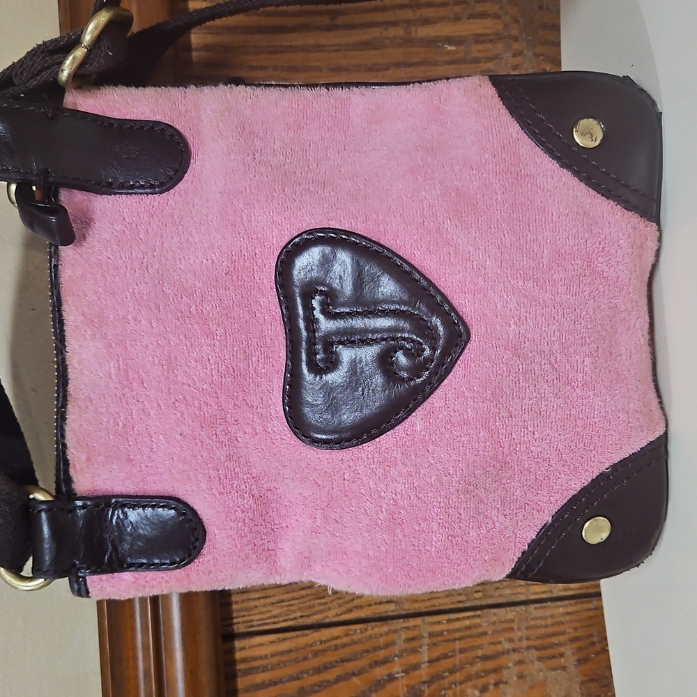 Juicy Couture 🥳 HOST PIC🥳 y2k Velour Crown Juicy Small Crossbody Bag - Picture 6 of 17